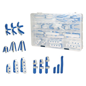 FINGER SPLINT KIT, ALUMINUM/FOAM, ASSORTED SIZES, 45's