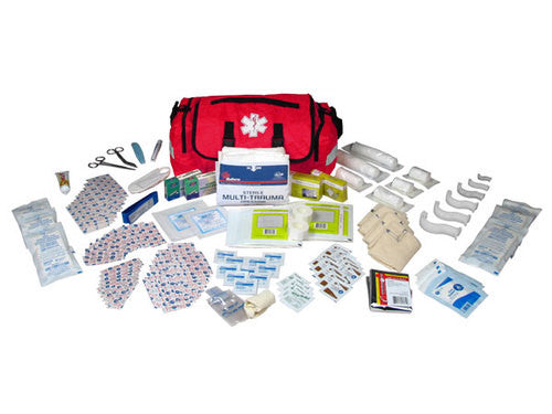 Eco Medix Basic First Responder Trauma Kit - Red - ECOMEDIX