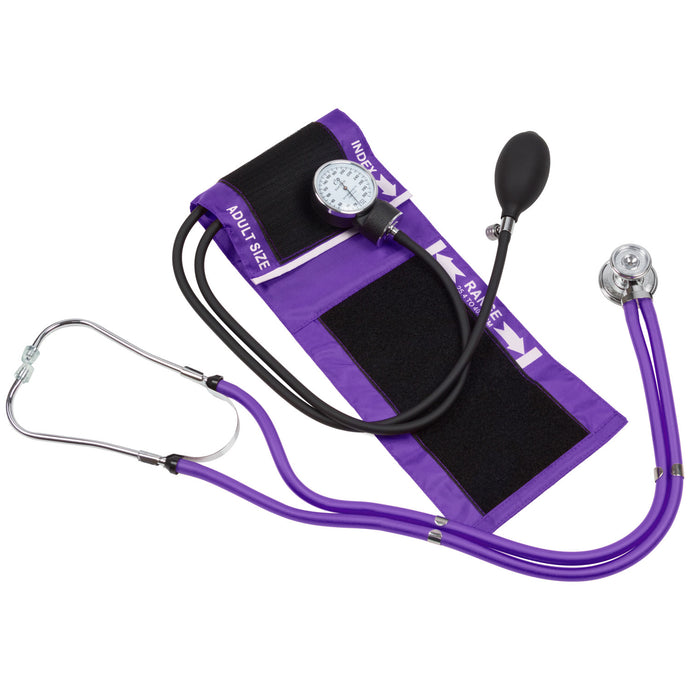 Blood Pressure Cuff with Stethoscope (Purple) - Eco Medix