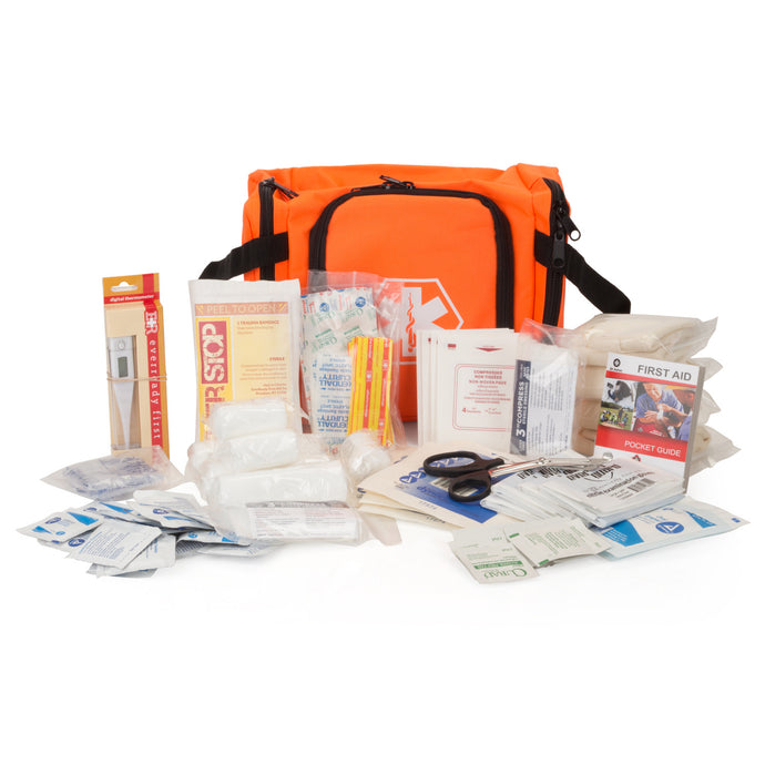 First Aid Kit Fully Stocked with First Aid supplies - Select Color - Eco Medix